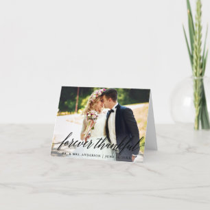 Für immer dankbarer moderner Kalligraphiebrief Dankeskarte