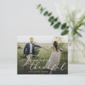 Für immer danke ich Ihnen Postcard Postkarte (Stehend Vorderseite)