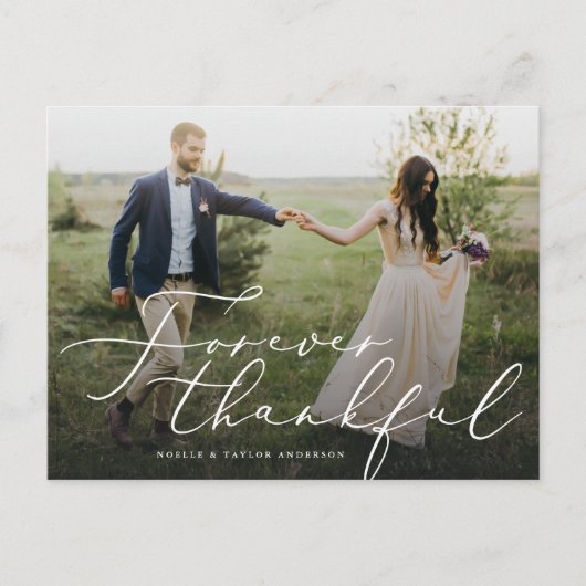 Für immer danke ich Ihnen Postcard Postkarte (Vorderseite)