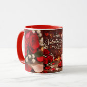 'Für immer dein Valentin' Kombi-Tasse Tasse (Vorderseite Links)