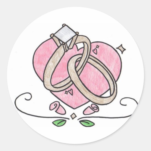 Für immer deins. runder aufkleber (Vorderseite)