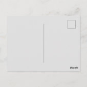 Für immer: Design miteinander verwobener Herzen Postkarte (Rückseite)