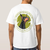 Für immer Dobes hinteres/vorderes Logo-T-Shirt T-Shirt (Rückseite)