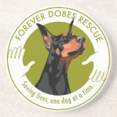Für immer Dobes Logo-Untersetzer Untersetzer (Vorne)