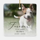 Für immer ein heikles Foto Keramikornament (Rückseite)