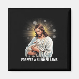 Für immer ein Pechlamm, Lamm Jesus Christliche Kun Magnet