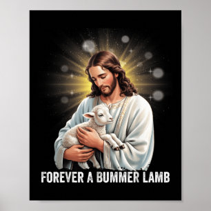 Für immer ein Pechlamm, Lamm Jesus Christliche Kun Poster