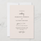 Für immer eine treue Blushing Bride Keine Eltern H Einladung (Vorderseite)