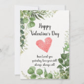 Für immer: Eine Valentinstag-Feier" Einladung (Vorderseite)