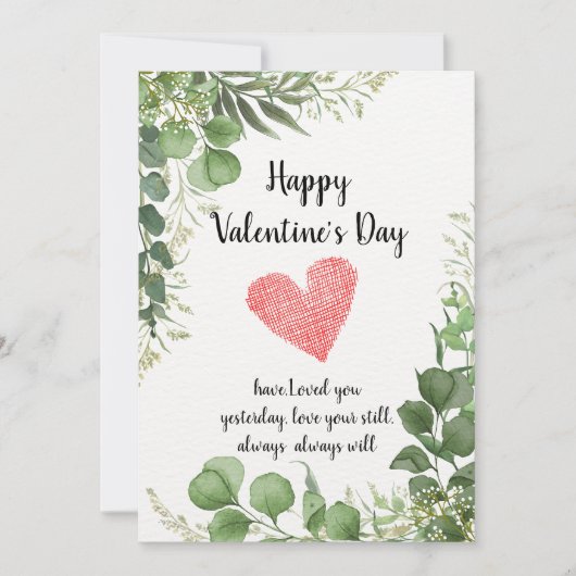 Für immer: Eine Valentinstag-Feier" Einladung (Vorderseite)