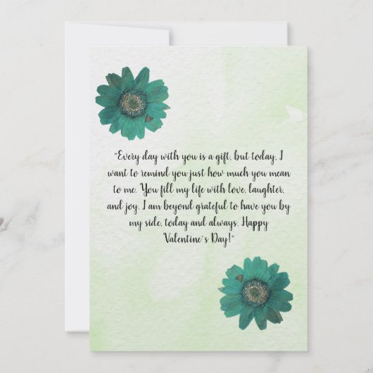 Für immer: Eine Valentinstag-Feier" Einladung (Rückseite)