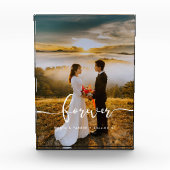 Für immer elegantes Design-Overlay Hochzeit Fotoblock (Vorderseite)