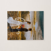 Für immer elegantes Design-Overlay Hochzeitsbild Puzzle (Horizontal)