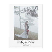 Für immer erinnerte benutzerdefinierte Hochzeitsfo