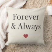 Für immer & ewig | Minimalistischer Romantischer Z Kissen (Decke)