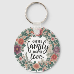 Für immer Familie, für immer Liebe Schlüsselanhänger
