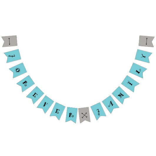 Für immer Familien-Adoptions-Party-Fahne Wimpelkette (Alle)