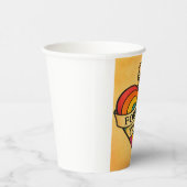 Für immer farbenfrohe Liebe Herz Pappbecher (Rechts)