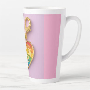 Für immer - Farbenfrohe Liebe Herzschlag Milchtasse