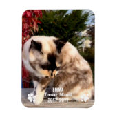 Für immer fehlendes Pet Memorial Modernes Foto Cus Magnet (Vertikal)
