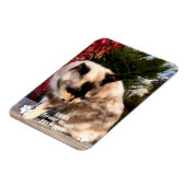 Für immer fehlendes Pet Memorial Modernes Foto Cus Magnet (Linke Seite)