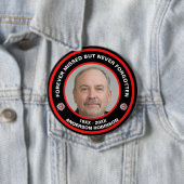 Für immer fehlte, aber nie vergessen Bestattungsta Button (Beispiel)