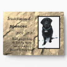 Für immer fehlte Tabletop Plaque mit Easel