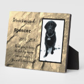 Für immer fehlte Tabletop Plaque mit Easel Fotoplatte (Seite)