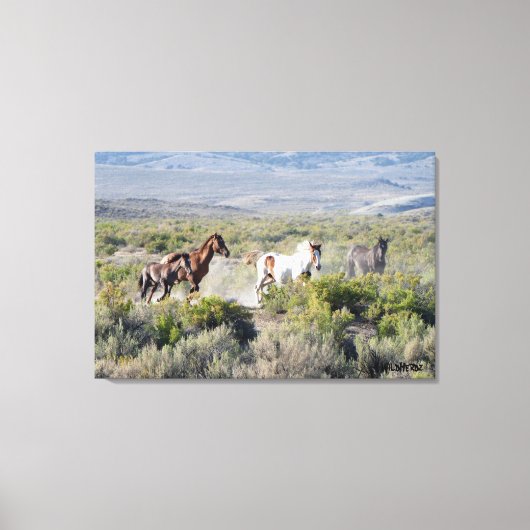 Für immer frei laufen leinwanddruck (Vorderseite)