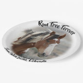 Für immer frei laufen pappteller (Schrägansicht)