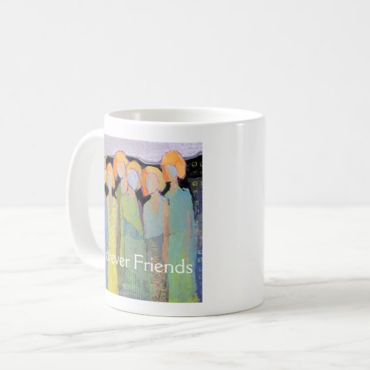 Für immer Freund-Tasse Kaffeetasse (Vorderseite Links)