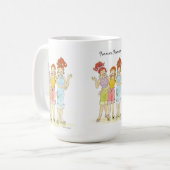 Für immer Freunde Kaffeetasse (Vorderseite Links)