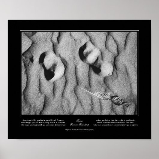 Für immer Freundschaft, temporäre Leinwand, Kunst Poster (Vorne)