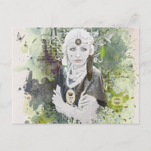 für immer Friedenspostkarte Postkarte (Vorderseite)