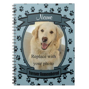 Für immer gedenken Heimtierverlust - Hund oder Kat Notizblock