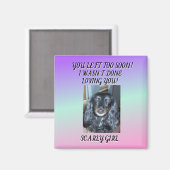 Für immer geerbt: Hommage an mein Pelzkind 1 Foto Magnet (Vorderseite/Rückseite)