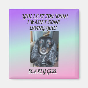 Für immer geerbt: Hommage an mein Pelzkind 1 Foto Magnet