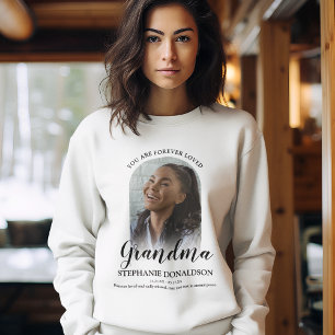 Für immer geliebte Oma Foto-Gedenkstätte Sweatshirt