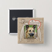 Für immer geliebter Engel Wings Button (Vorne & Hinten)