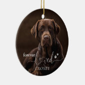 Für immer geliebter Pet Loss Keepake Keramik Ornament (Rechts)