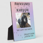 Für immer geliebtes Gradient Haustier Gedenk Tribu Fotoplatte (Seite)