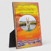 Für immer geliebtes Haustier-Memorial 2443 Fotoplatte (Seite)