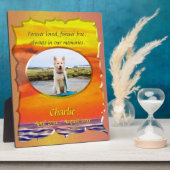 Für immer geliebtes Haustier-Memorial 2443 Fotoplatte (Seite)