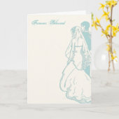 "Für immer gesegnete" Hochzeits-Karte Karte (Gelbe Blume)