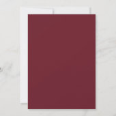 Für immer glücklich Benutzerdefiniertes Foto Save  Einladung (Rückseite)