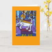 Für immer glückliche Gruß-Karte Karte (Gelbe Blume)