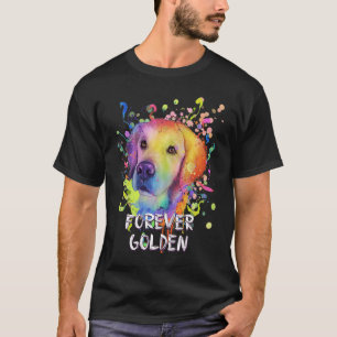 Für immer Goldenes Tier Wortspiel Golden Retriever T-Shirt