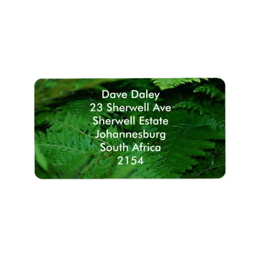 Für immer grün adressaufkleber (Vorne)