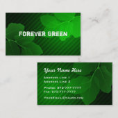 Für immer grüne Visitenkarten Visitenkarte (Vorne/Hinten)