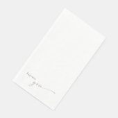 Für immer haben Sie allgemeine Gold Text Hochzeits Serviette (Ecke)